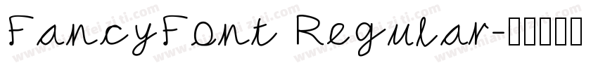 FancyFont Regular字体转换